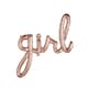 image 2 of Rose Gold 'Girl' Foil Celebration Balloon