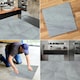 image 8 of NOVECRAFTO Vinyl Floor Tiles Self Adhesive – 18x18in Peel and Stick Waterproof Square Flooring for Kitchen, Bathroom & More – Grey White Marble Design Grey | 2.09 sqm