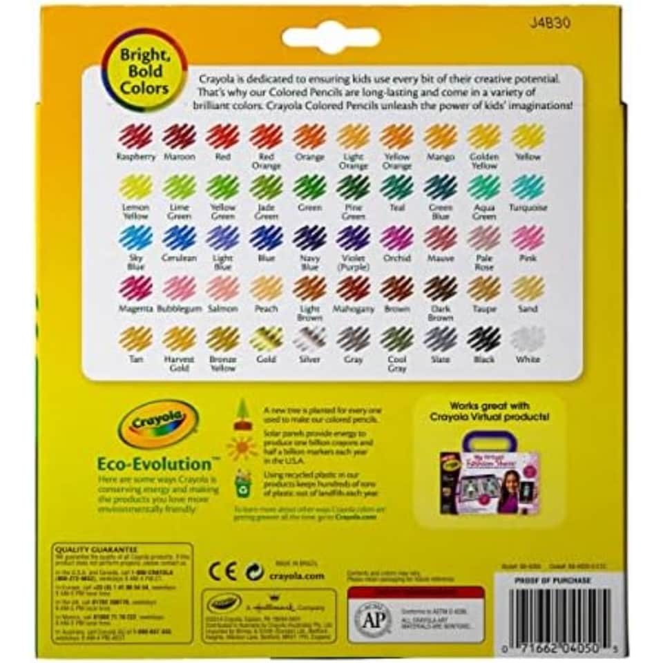 image 1 of Crayola Coloured Pencils 50 Count