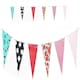 image 2 of Punk Vintage Pattern Party Bunting 10m with 20 Pennants