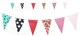 image 2 of Punk Vintage Pattern Party Bunting 10m with 20 Pennants