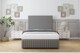 image 2 of Sloomy Madison Pewter Dumfries Divan Bed Base 2 Drawers Right Side With 26 Inch Strutted Headboard & 12 Inch Matching Footboard | Grey | Pewter | Small Double | 1