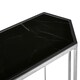image 5 of Silver Frame Console Table With Black Marble Top,Satinless Steel Hallway Table,Center Table,Spacious Table Silver
