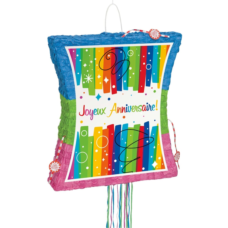 RAINBOW RIBBON JYX AN PLL POP PINATA - UNIQUE