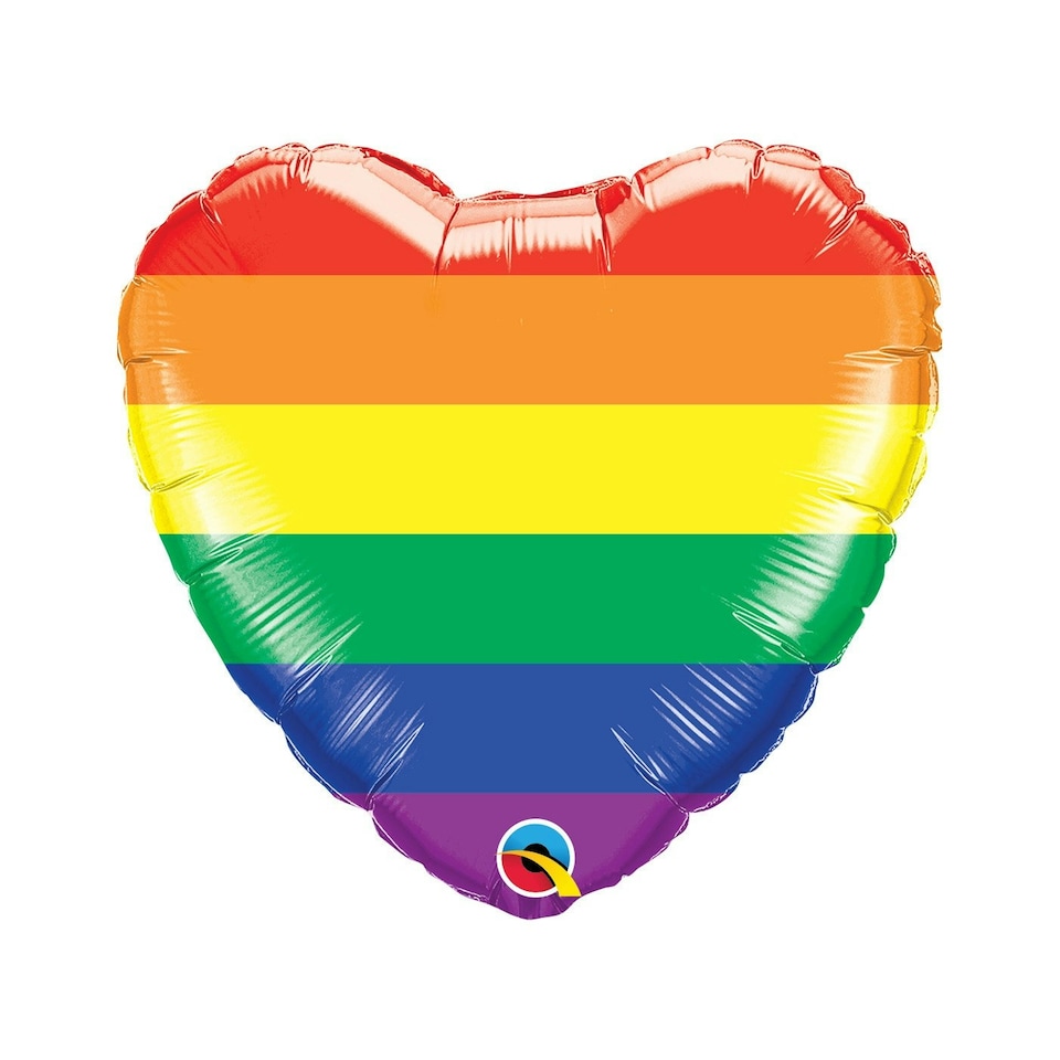 Qualatex Rainbow Foil Balloon - Rainbow - One Size