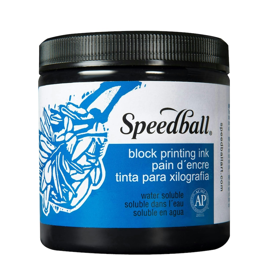 8 oz. Water-Soluble Block Ink Black | Black