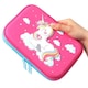 image 4 of Unicorn Design 3D Embossed Pencil Case