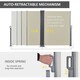 image 3 of Outsunny Retractable Double Side Awning Screen Fence Privacy Beige, 6x1.6m Cream