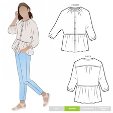Style Arc Blossom Top Paper Sewing Pattern – Women’s Top, UK Sizes 4–16, Intermediate