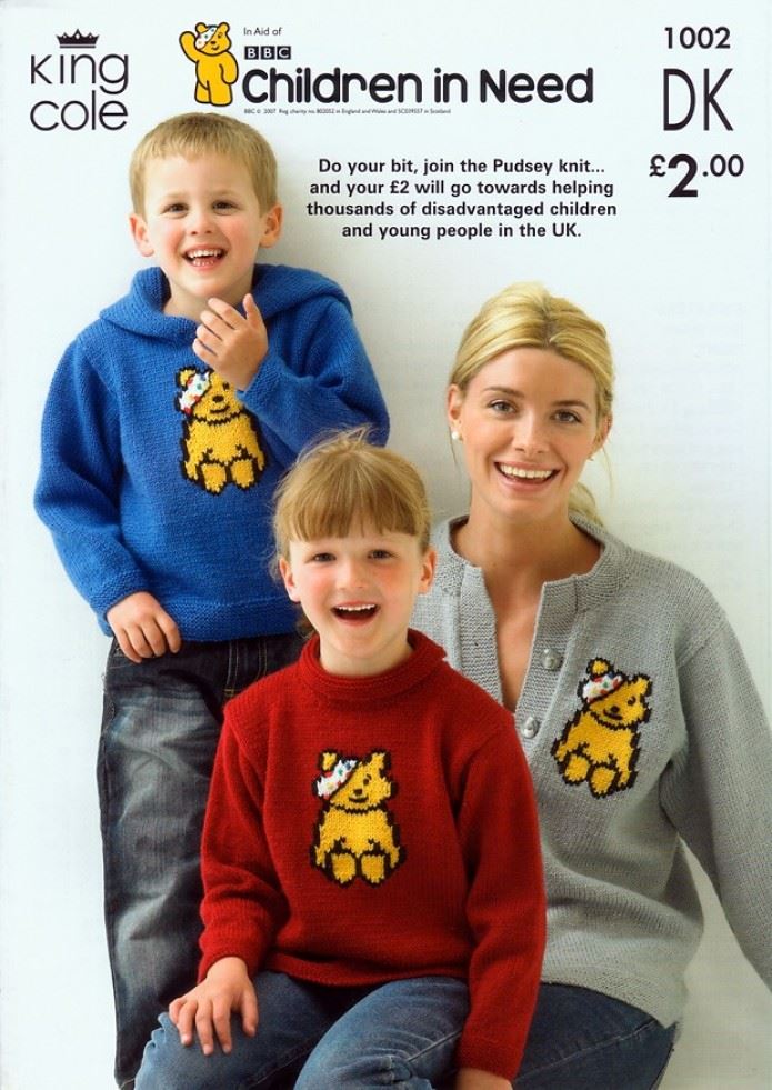 King Cole Knitting Pattern 1002, Cardigans and Sweaters for Kids, Men and Women - 22 - 40 Inches - Advanced