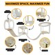 image 4 of NOVECRAFTO Modular Ceiling Cat Furniture – Wooden Hanging Cat Tower with Shelves, Bridge & Sleeper – Space-Saving Climbing System for Indoor Cats White