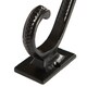 image 2 of Hammer & Tongs Square Back Scroll Hat & Coat Hook - W35mm x H100mm - Black