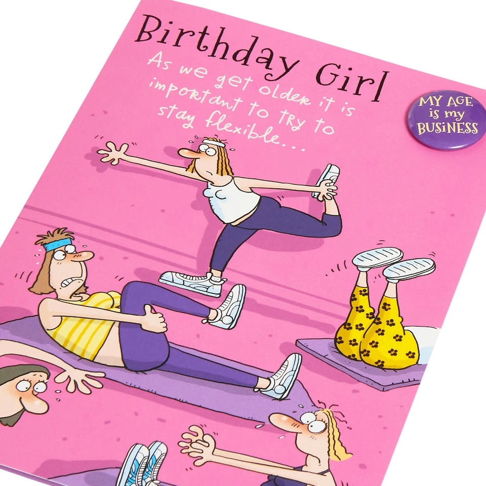 image 1 of Birthday Card for Her/Friend | Funny Flexible Design