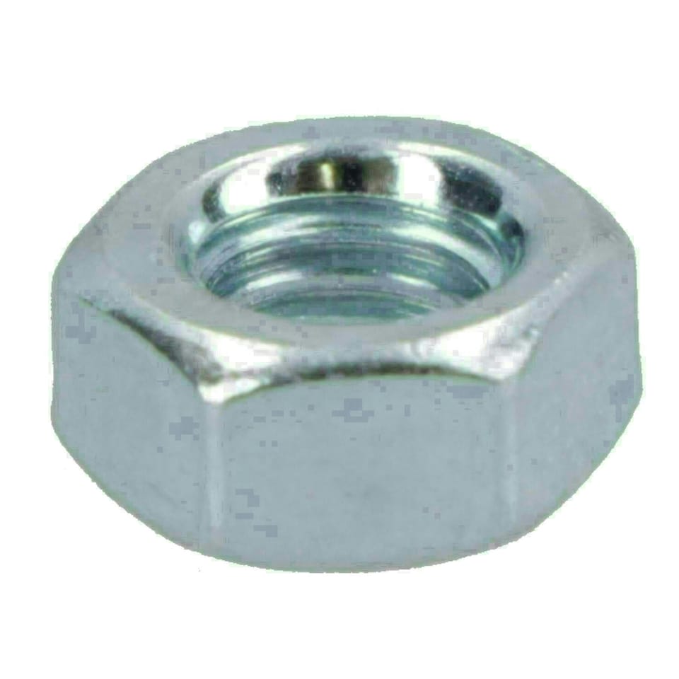 image 1 of M4 x 0.7mm Hex Full Nut Fastener Hexagonal Metric Nuts Grade 8 Zinc Plated 5pk