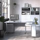 image 4 of Prima Desk 150cm in White with Silver Grey Steel Legs