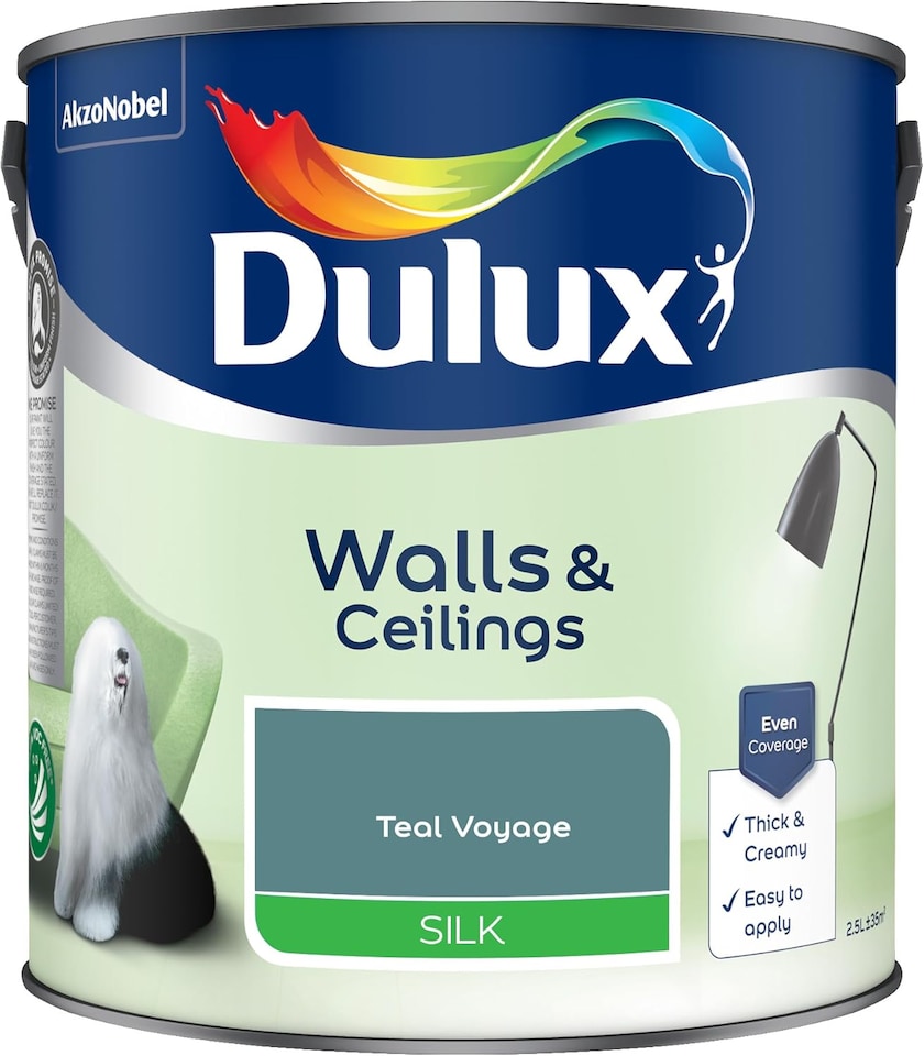 image 1 of Dulux Silk Teal Voyage 2.5L