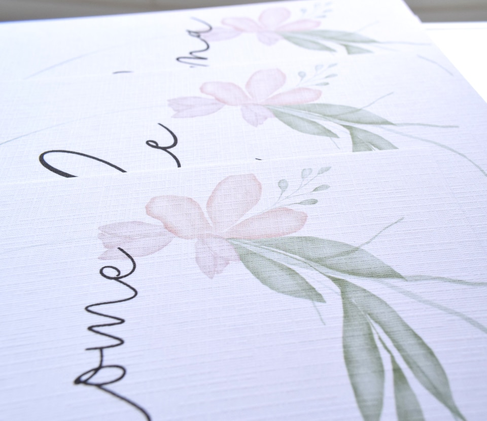 image 1 of With Sympathy Greeting Card - Elegant Neutral Botanical Design Modern Neutral