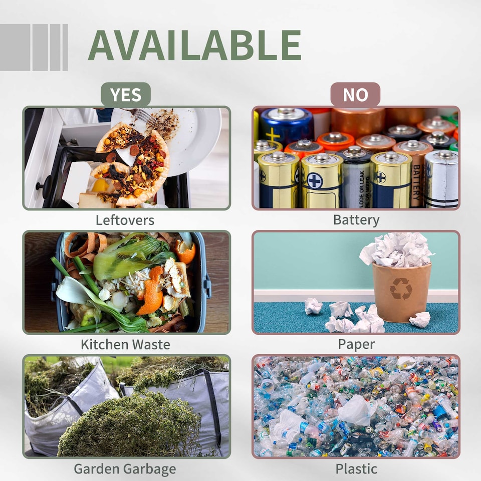 image 1 of Outsunny 160L Outdoor Tumbling Compost Bin with Dual Chamber, Black