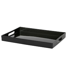 Argon Tableware Rectangle Serving Tray - 34.5 x 25cm - Black Black