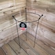 image 4 of 2 Pack of Tom Chambers Cottage Heavy Duty Black Metal Steel Herbaceous Garden Plant Support Ring 60cm x 35cm