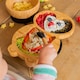image 5 of Tiny Dining 4pc Penguin Bamboo Suction Baby Feeding Set - Pastel Pink