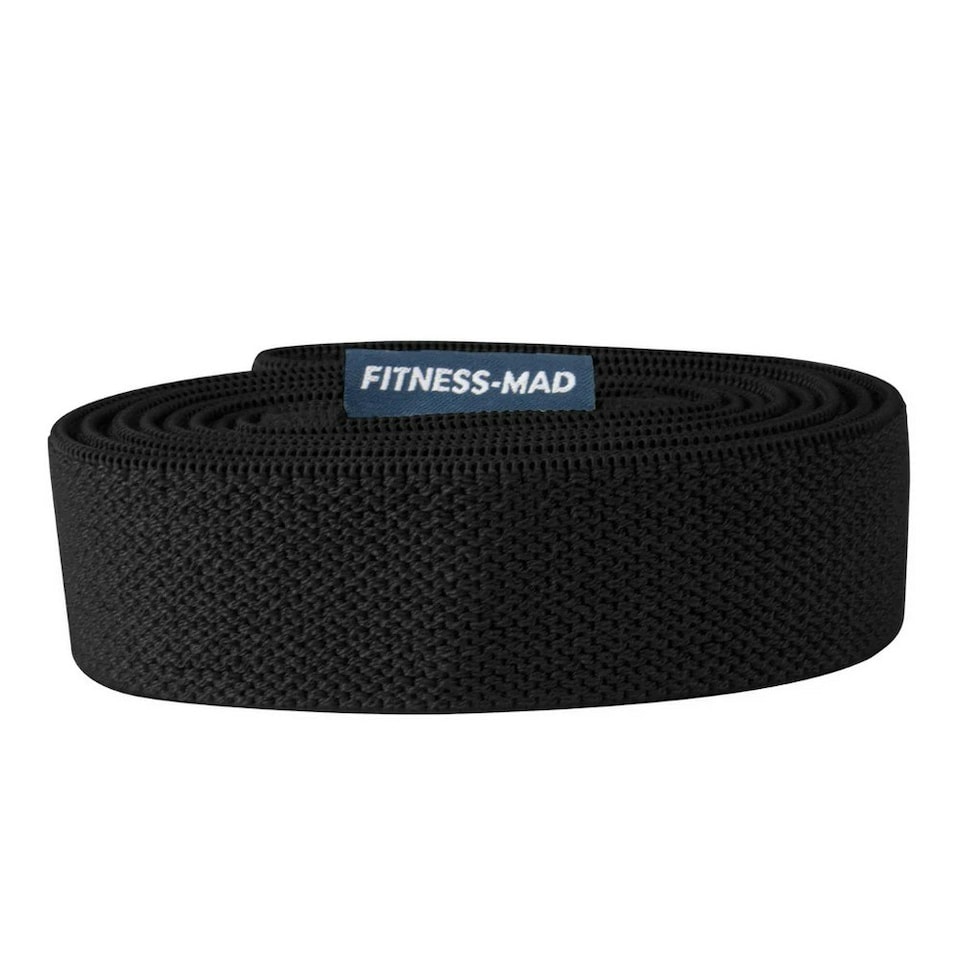 image 1 of Fitness Mad Fabric Loop Resistance Band - Black - Strong