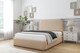 image 2 of Sloomy Belvoir Pebble Plush Bed Frame With 45" Upholstered Headboard 2'6 Small Single