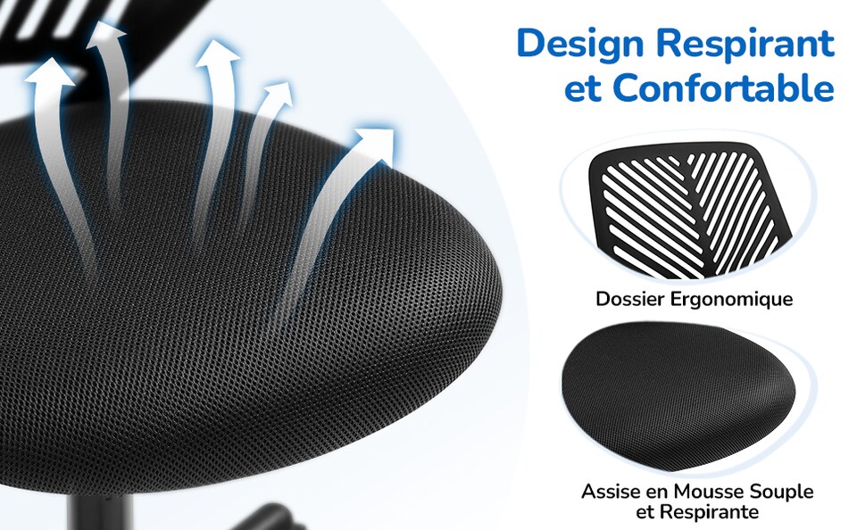image 1 of Yaheetech Adjustable Mesh Computer Chair