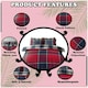 image 5 of VELVETIO Wimborne Check Duvet Cover Set Reversible Polycotton Easy Care Beddings Grey | Double
