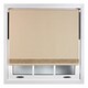 image 1 of FURNISHED Thermal Blackout Roller Blinds with Glitter Edge - (W)185cm x (L)165cm | Brown | Cappuccino | (W) 185cm x (L) 165cm