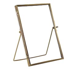 Nicola Spring Standing Metal Photo Frame - 6" x 8" - Rose Gold