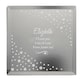 image 2 of Personalised Any Message Swirls & Hearts Diamante Glass Trinket Box