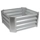 image 1 of Harbour Housewares Square Galvanised Steel Raised Garden Bed - 60cm x 60cm - Silver | Silver | Silver