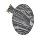 image 3 of Interiors By Premier Grey Marble Round Paddle Serving Board, Durable Natural Stone Board For Kitchen Use