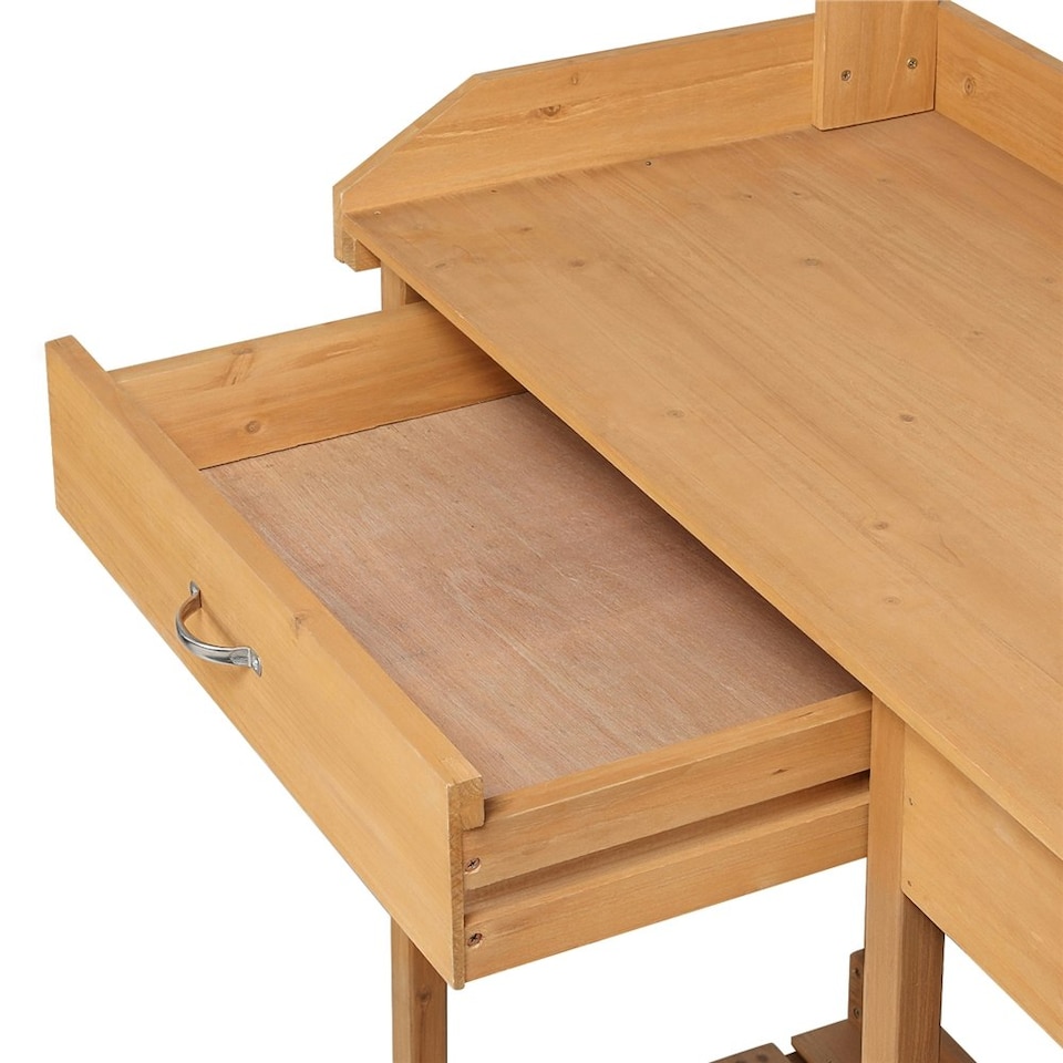 image 1 of Yaheetech Potting Bench Outdoor Garden Work Bench