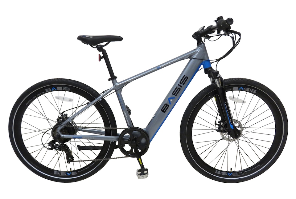 Basis Protocol Hybrid Electric Bike, 7Ah, 700c Wheel - Graphite Blue
