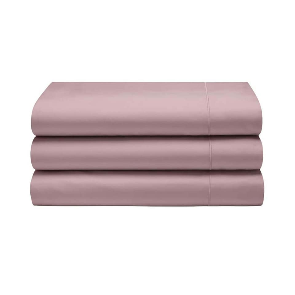 image 1 of Belledorm 400 Thread Count Egyptian Cotton Flat Sheet - Blush - Double