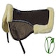 image 3 of Rhinegold Luxe Fur Saddle Pad | White | Colour: White/Natural
Size: Full