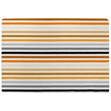 striped pattern, orange black gray beige and brown (Rug) Multi | Medium: 80x150cm