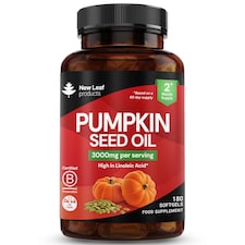 Pumpkin Seed Oil Softgels High In Linoleic Acid 3000mg p/s - 180 Softgels