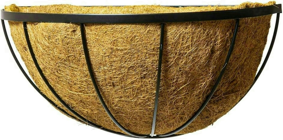 image 1 of Primrose Wire Hanging Basket Plant Pot Planter with Coco Liner 41cm