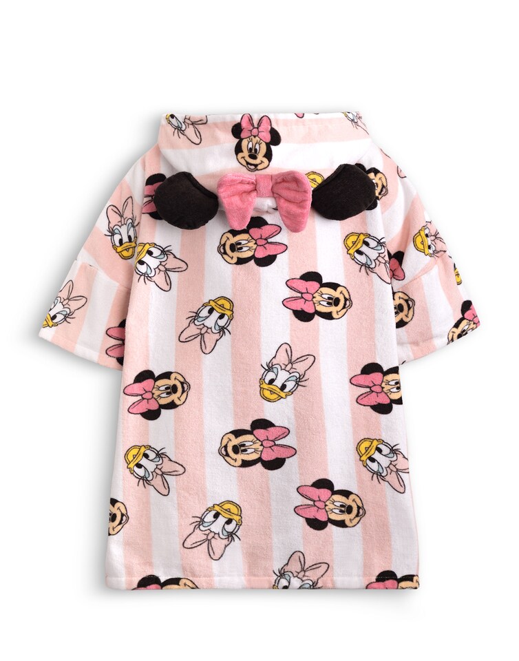 image 1 of Minnie and Daisy Hooded Poncho Towel