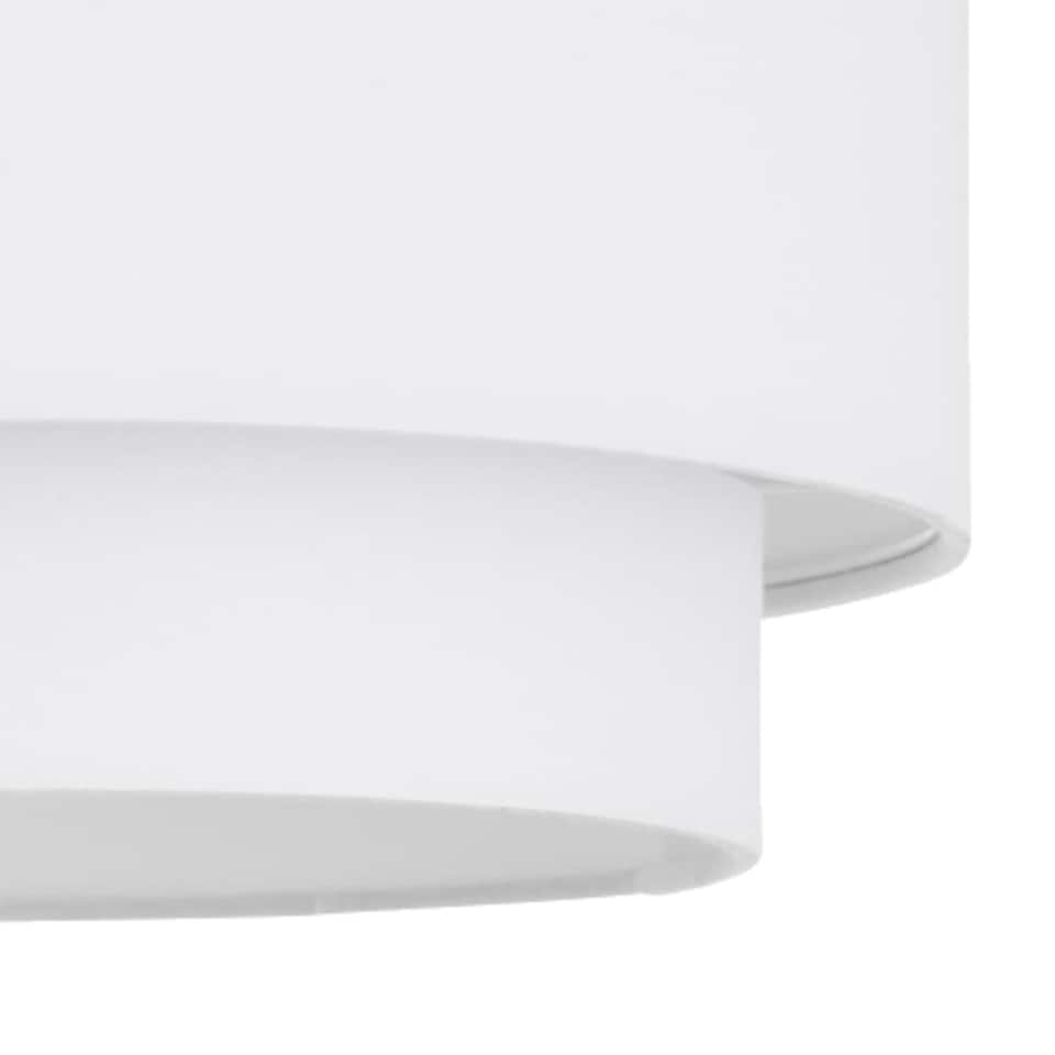 image 1 of Pair of White 2 Tier Ceiling Light Shades | White | Medium | 2