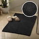 image 3 of Chenille Bobble Bath Mat Non-Slip 50 x 80cm - Black