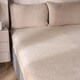 image 3 of OHS Teddy Fleece Thermal Fitted Bed Sheet | Cream | Stone