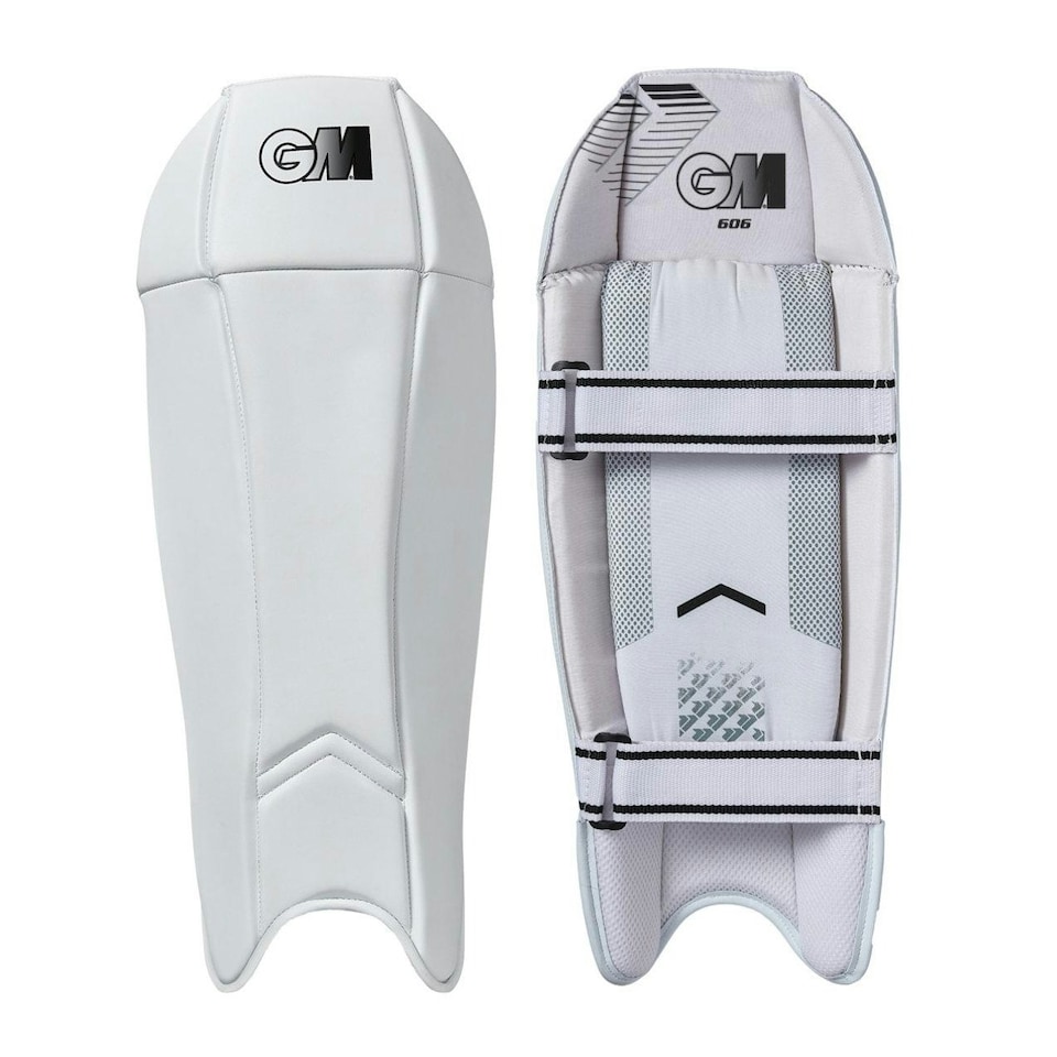 Gunn And Moore Childrens/Kids 606 2023 Wicket Keeping Pads - White - 34cm - 36cm