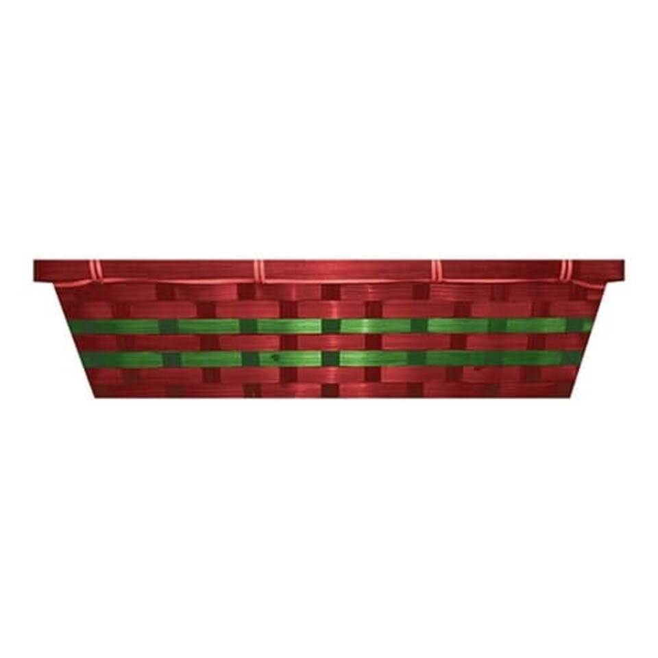 Red & Green Woven Hamper Gift Basket 42cm