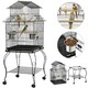 image 5 of Yaheetech 140 cm Tall Triple Roof Rolling Bird Cage with Detachable Stand Black