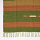 image 3 of Homescapes Lundi Orange and Green Kilim Cotton and Jute Rug - 90 x 150 cm
