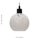 image 5 of Confetti - Glass Globe with Black Pendant Fitting